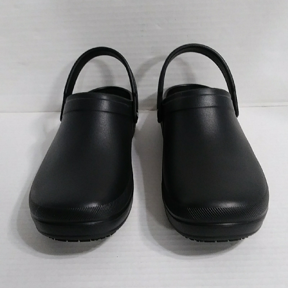 Skechers Slip Resistant Air Cooled Arch Fit Black Slip-On Clogs Size 10 *NWOT*